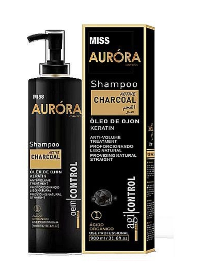 شامپو AURORA مدل KERATIN کراتینه بدون سولفات حجم900میلی لیتر اصل