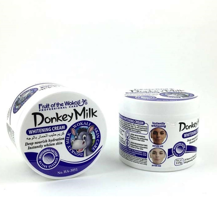 کرم سفید کننده و آبرسان شیر الاغ وکالی