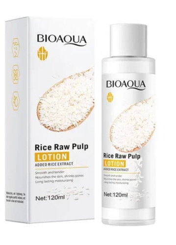 لوسیون دست و صورت بیواکوا حاوی برنج روشن کننده پوست