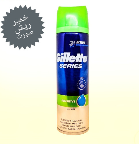 ژل اصلاح ژیلت مدل Sensitive حجم ۲۰۰ml