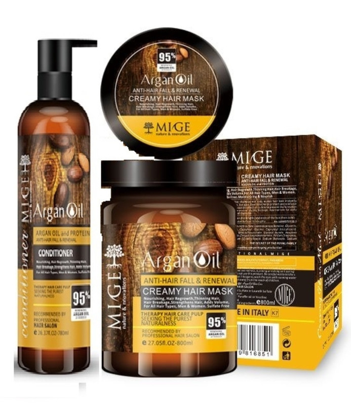 شامپو و ماسک مو میگ آرگان Mige Argan Oil Shampoo