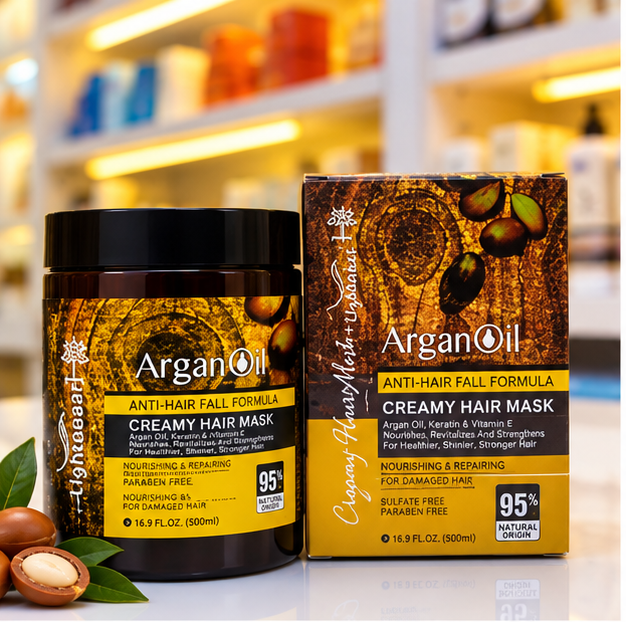 ماسک مو روغن آرگان لایتنس Argan oil حجم ۱۰۰۰ میلی لیتر