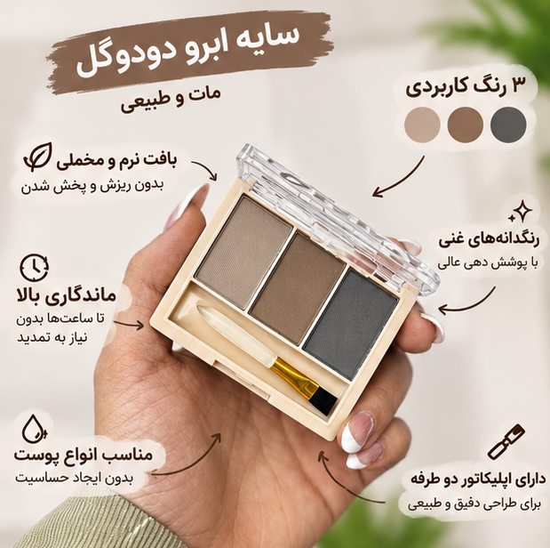 سایه سه رنگ DODOGL با پیکمنت بالا | بسته ۲۴ عددی